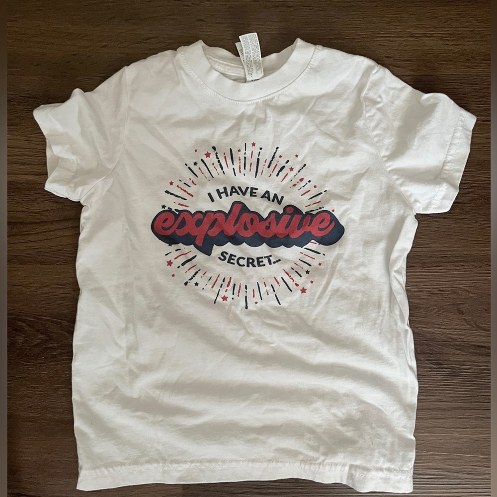 Big Sister 4th of July Pregnancy Announcement T Shirt 4T